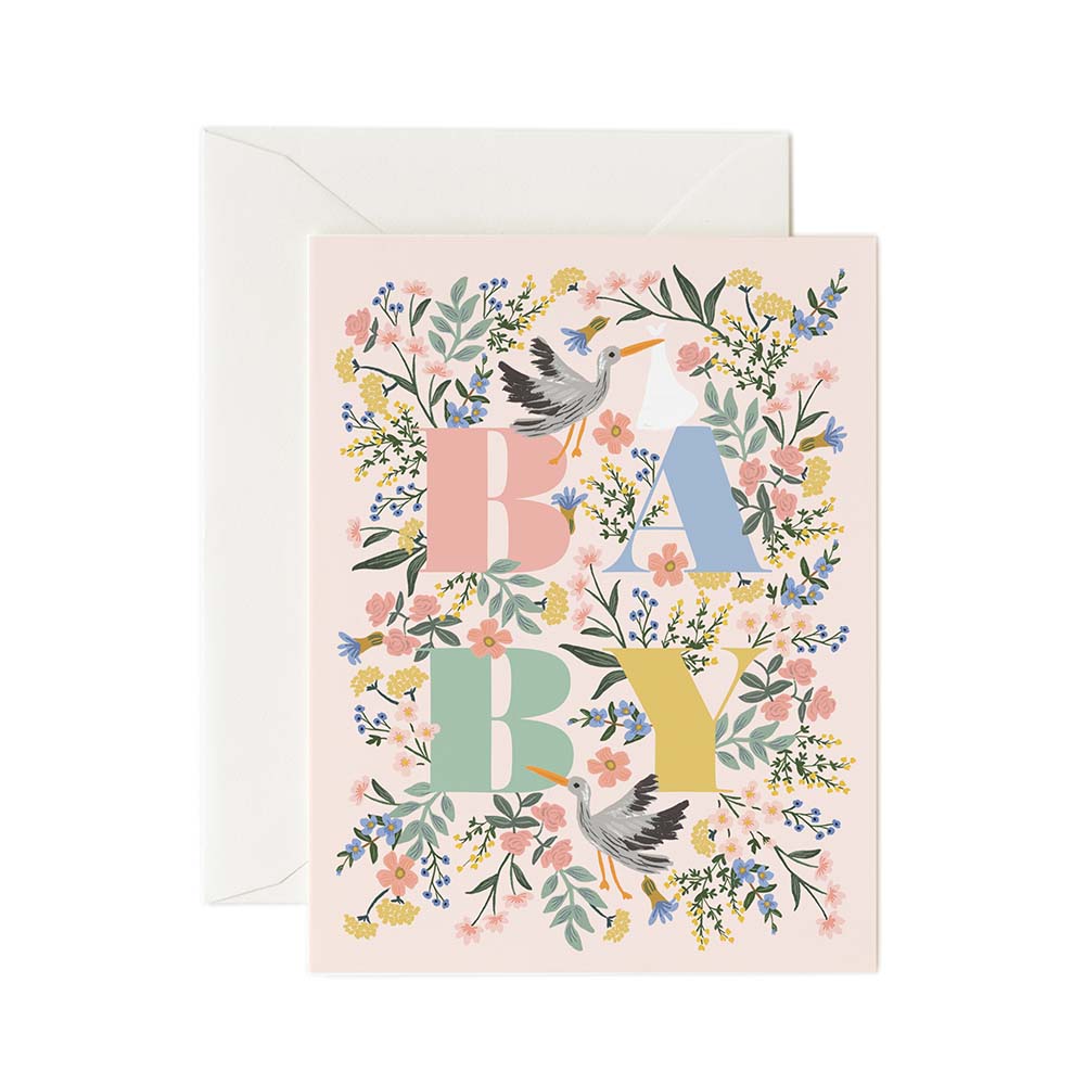 Tarjeta Postal Nacimiento Mayfair Baby - Rifle Paper