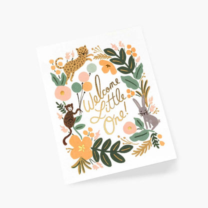 Tarjeta Postal Nacimiento Menagerie Baby - Rifle Paper