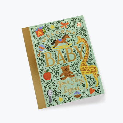 Storybook Baby Birth Postcard - Rifle Paper