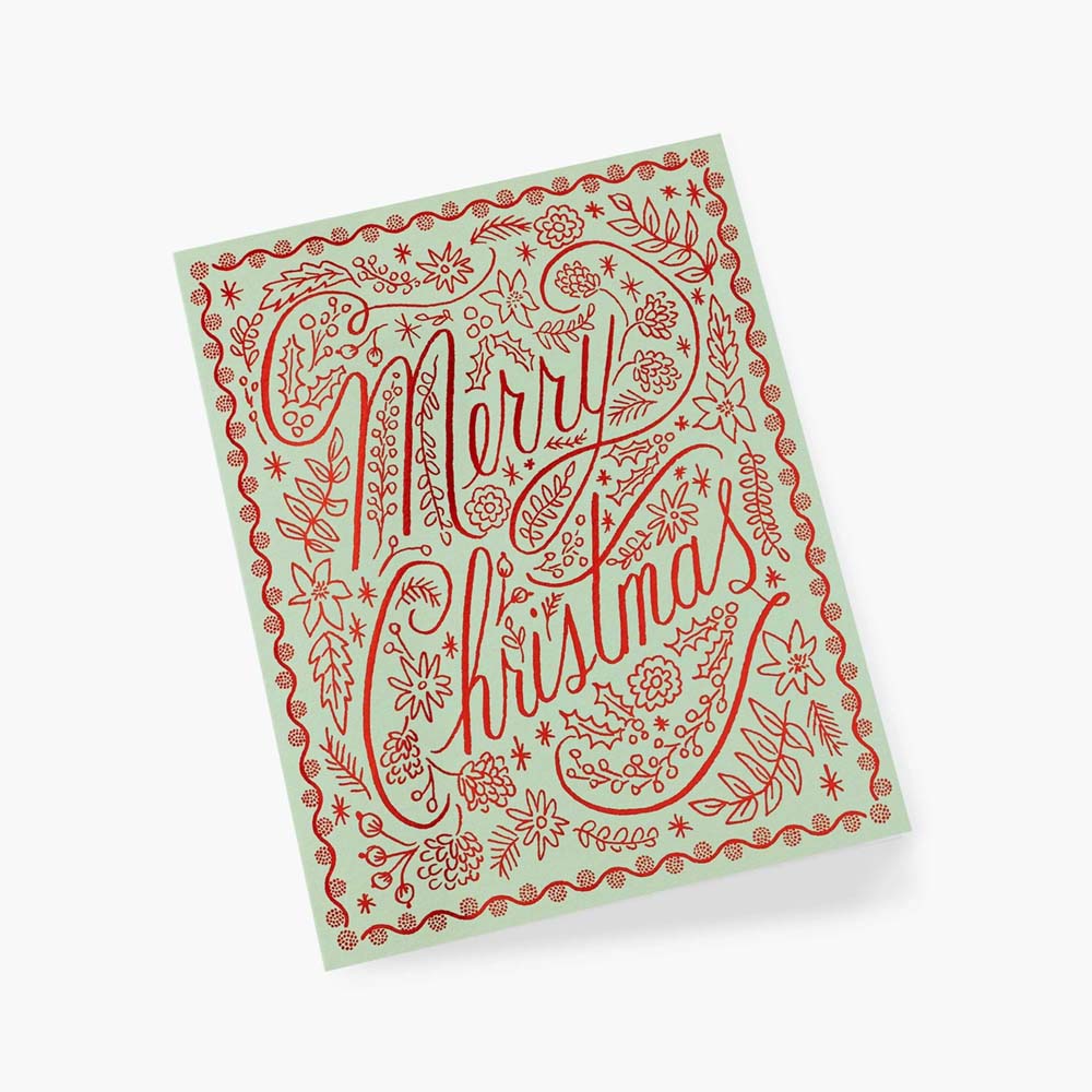 Postal Navidad Crimson Christmas
