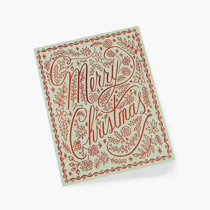 Crimson Christmas Postcard