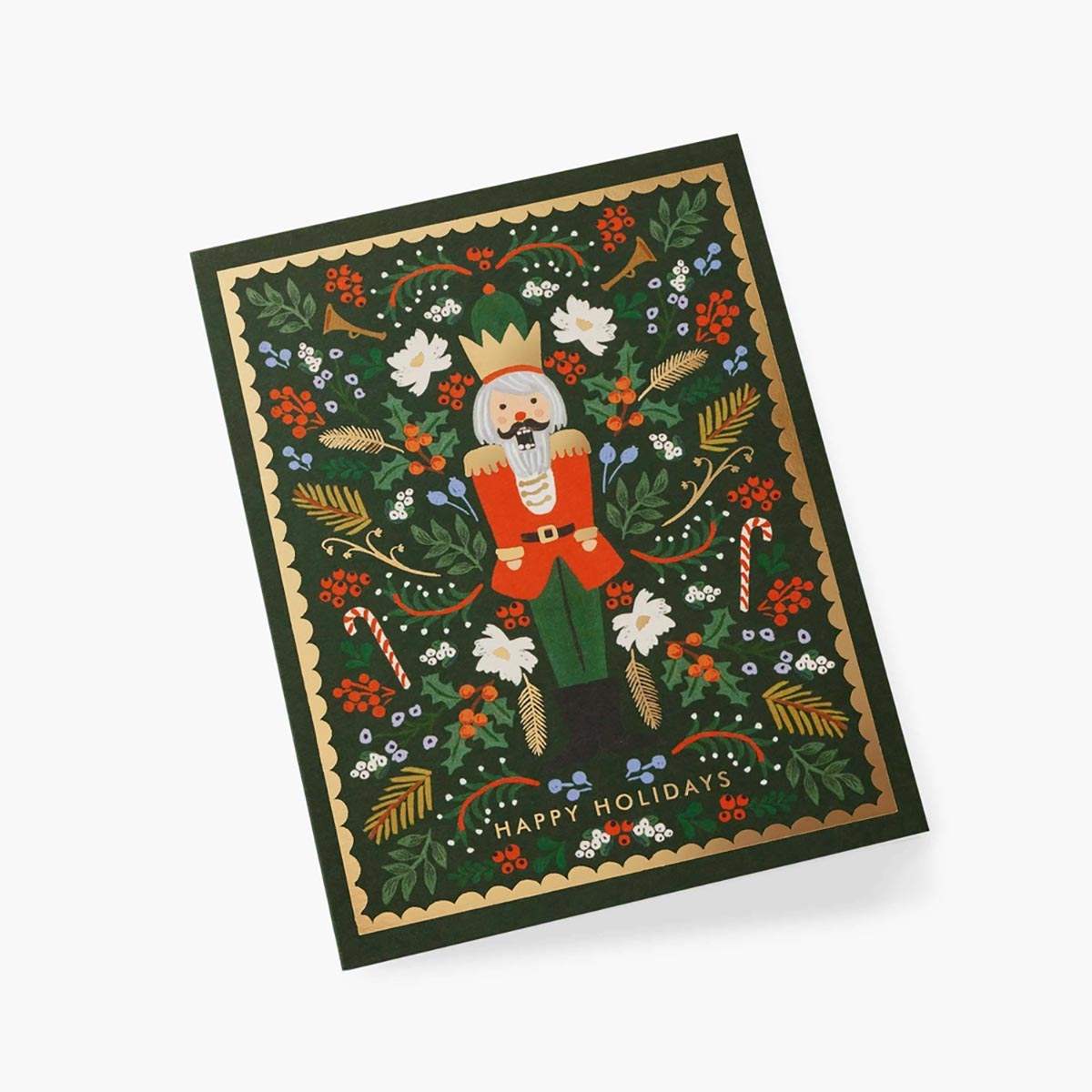 Postal Navidad Evergreen Nutcracker - Rifle Paper Co