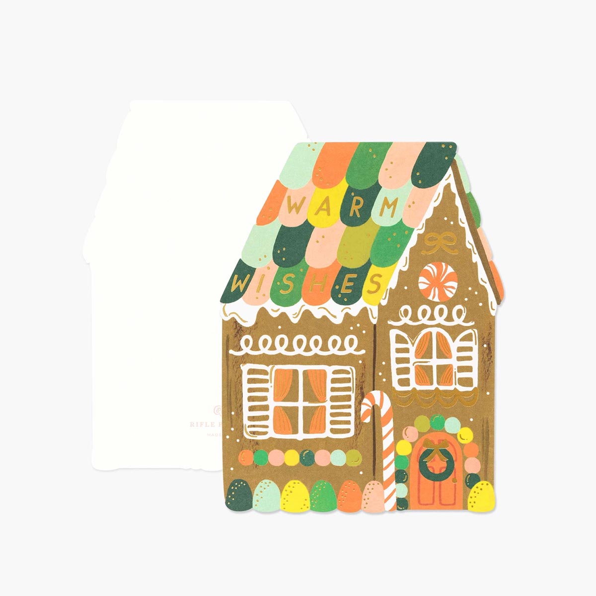 Postal Navidad Gingerbread House - Rifle Paper Co