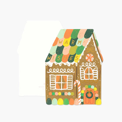 Gingerbread House Christmas Postcard - Rifle Paper Co