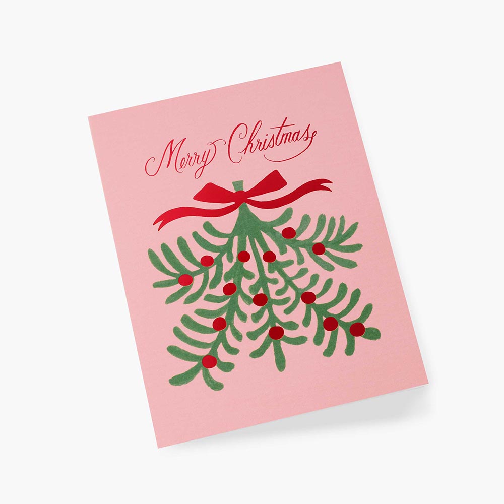 Postal Nadal Merry Christmas Mistletoe - Rifle Paper Co