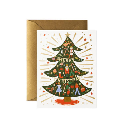 Nutcracker Tree Christmas Postcard - Rifle Paper Co