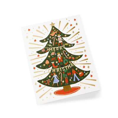 Nutcracker Tree Christmas Postcard - Rifle Paper Co