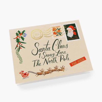 Postal Navidad Santa Letter
