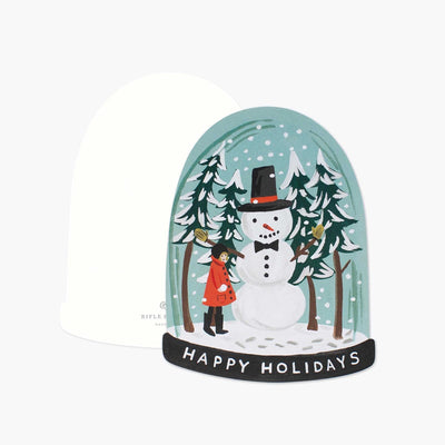 Postal Navidad Snow Globe