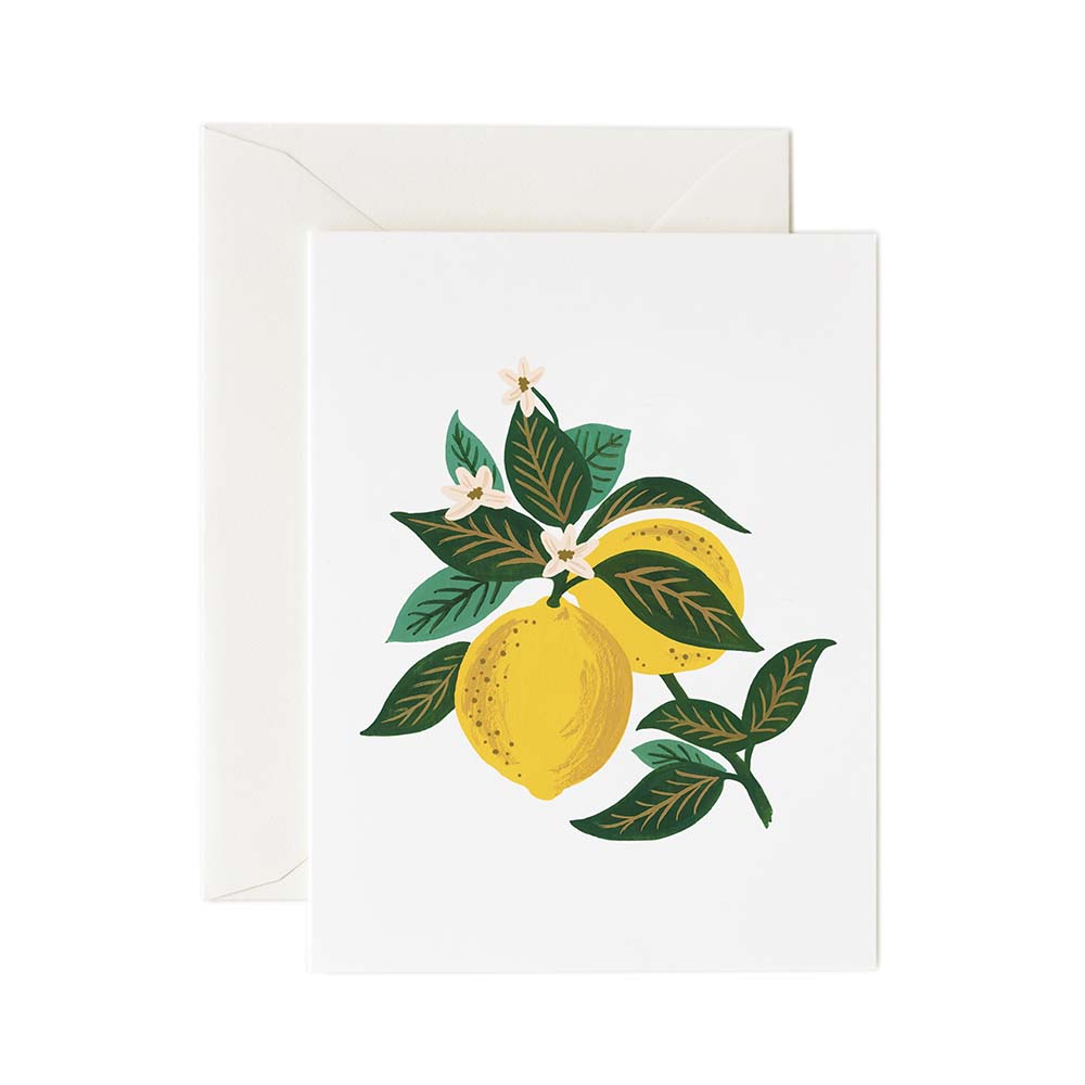 Tarjeta Postal Flores y Limones - Rifle Paper