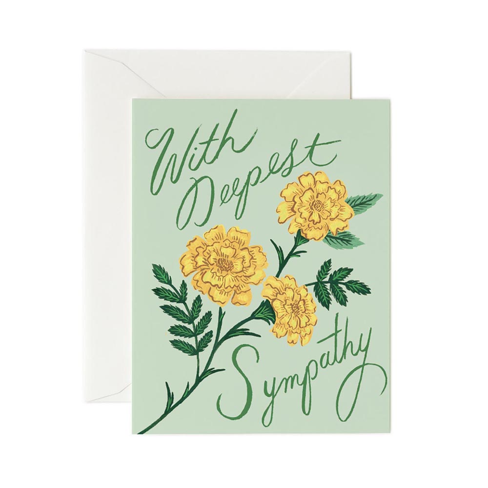 Tarjeta Postal Marigold Sympathy - Rifle Paper Co