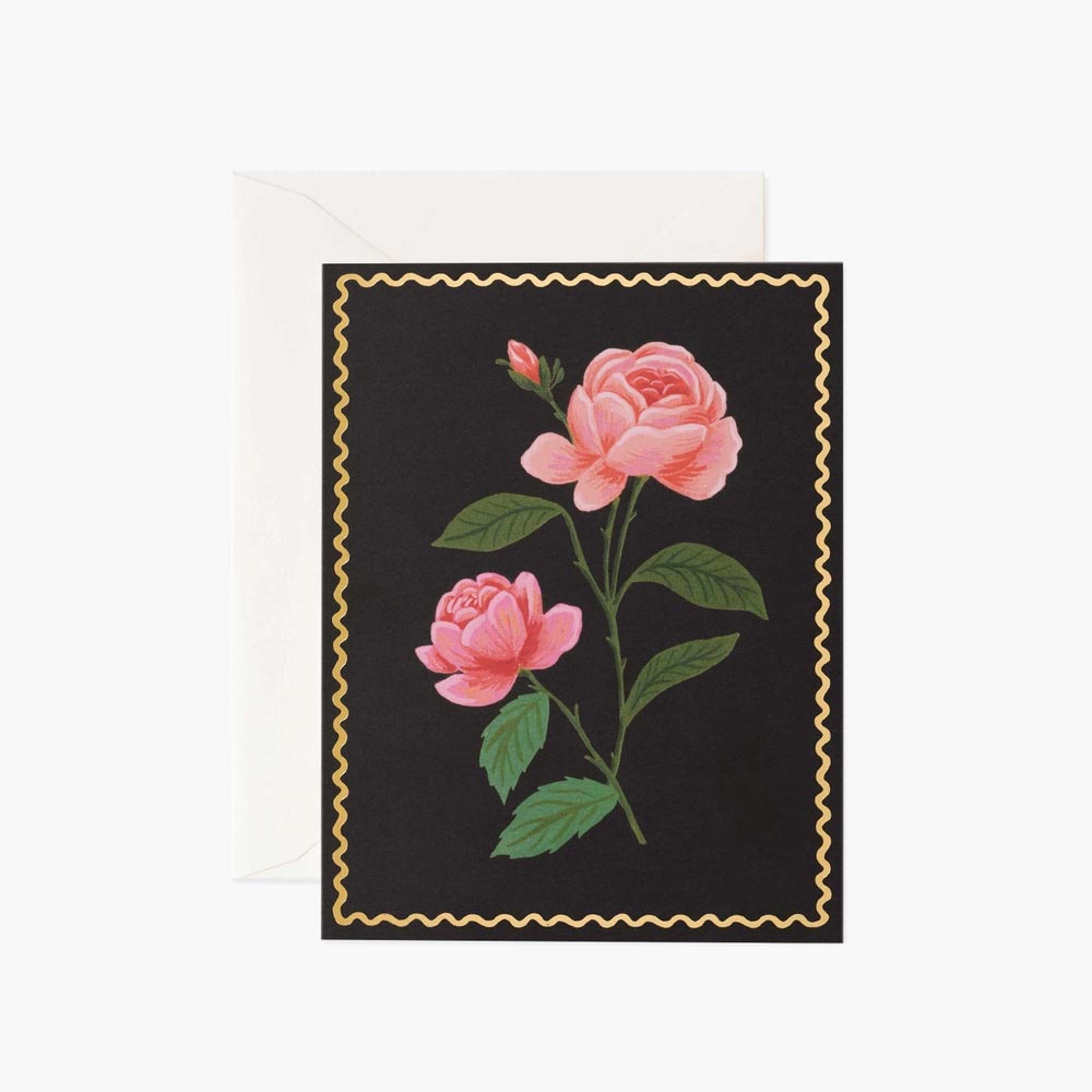Tarjeta Postal Rosa - Pink Rose - Rifle Paper Co