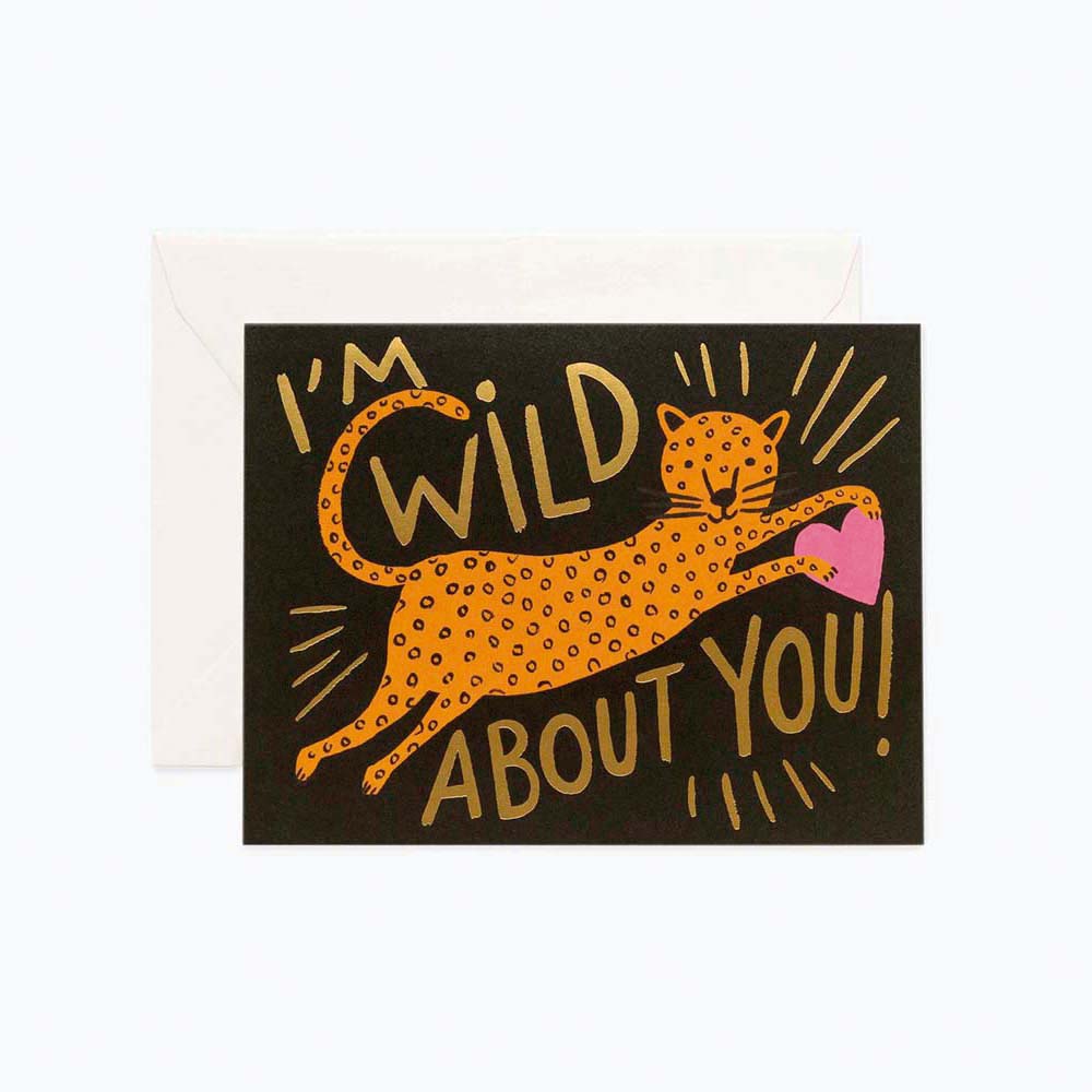 Tarjeta Postal amor Wild About You - Rifle Paper