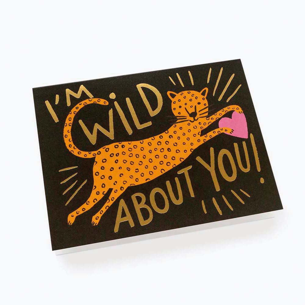 Tarjeta Postal amor Wild About You - Rifle Paper