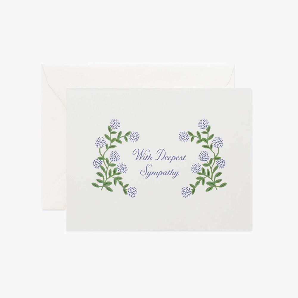 Tarjeta Postal Hydrangea Sympathy - Rifle Paper Co