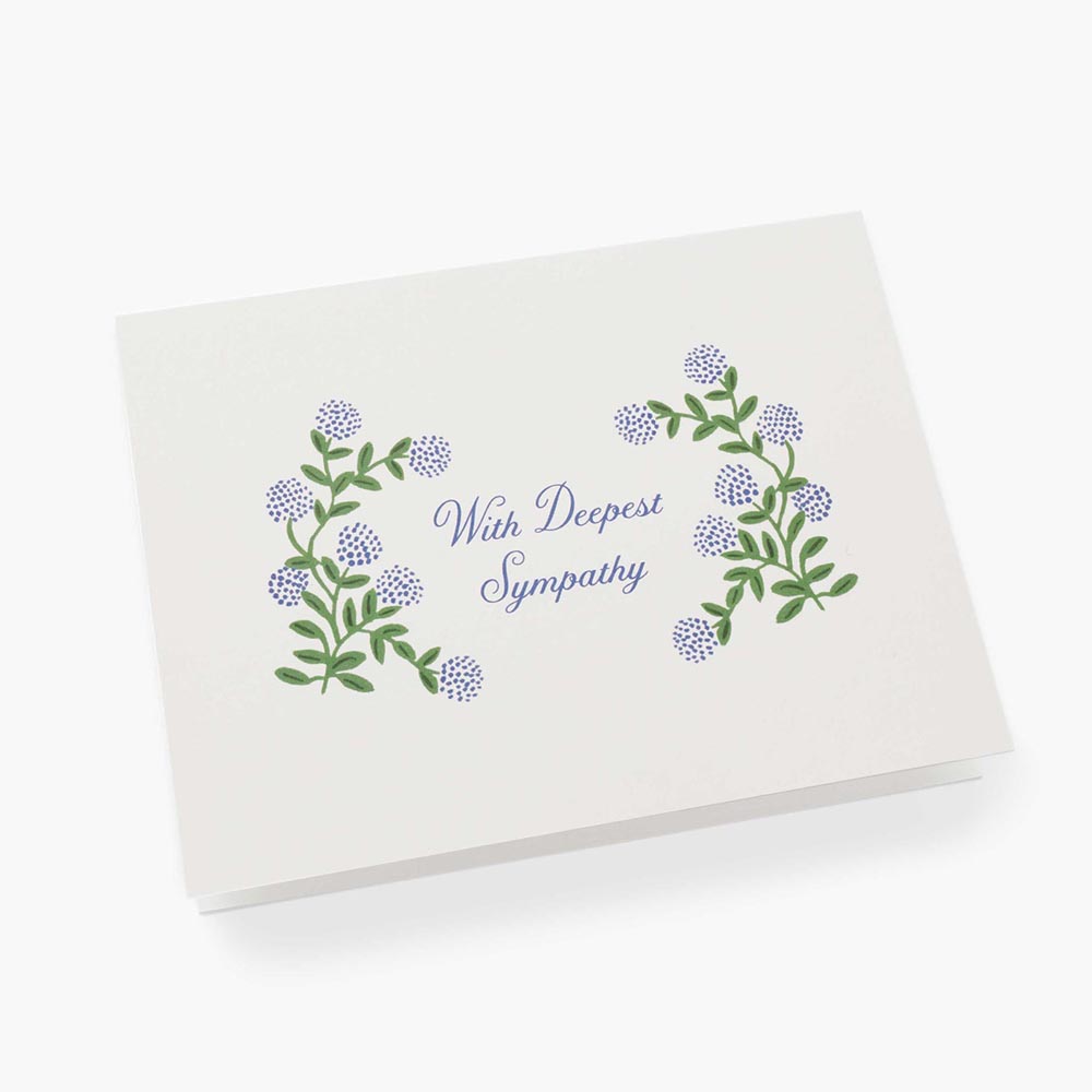 Tarjeta Postal Hydrangea Sympathy - Rifle Paper Co