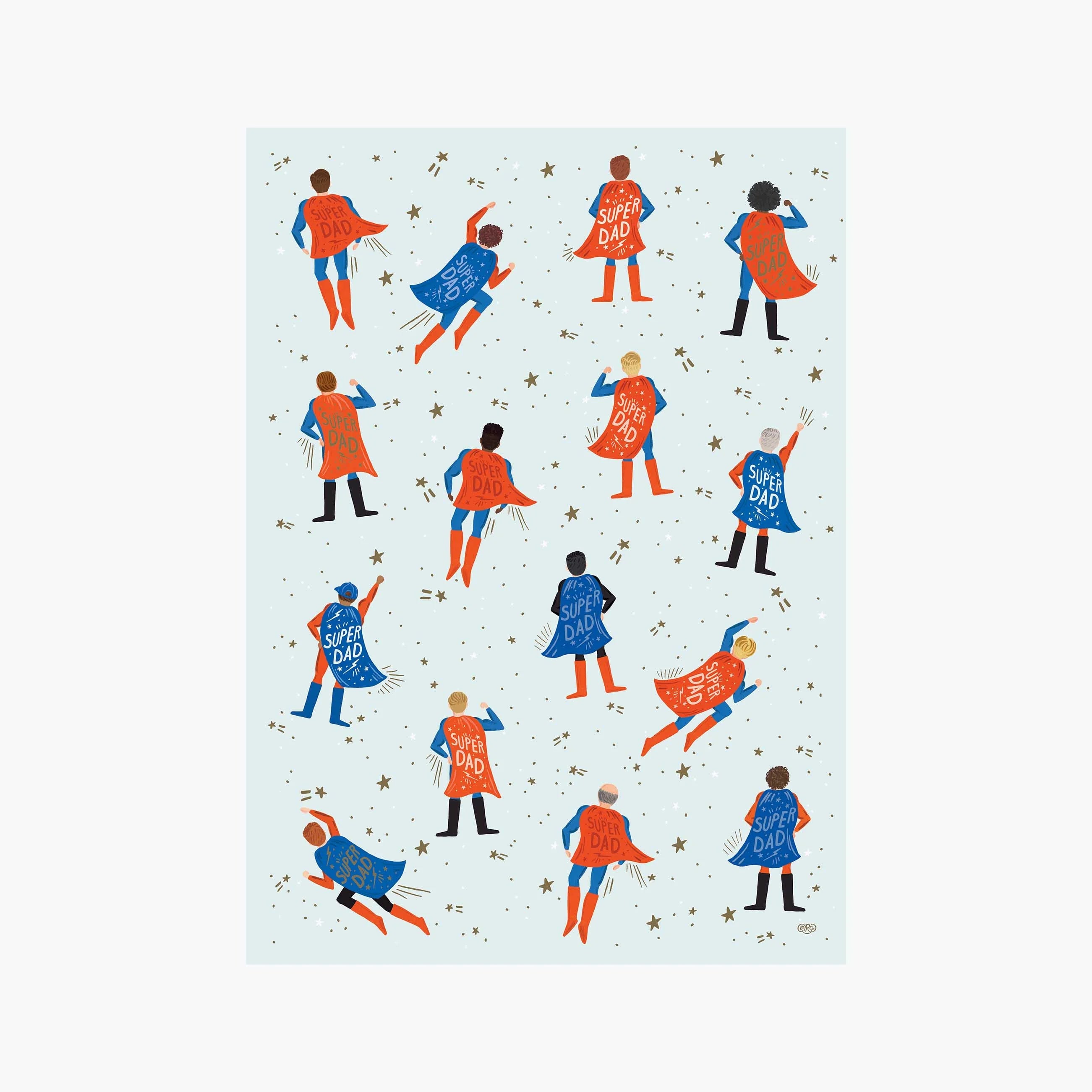 Papel de regalo Super Dad - Rifle Paper Co