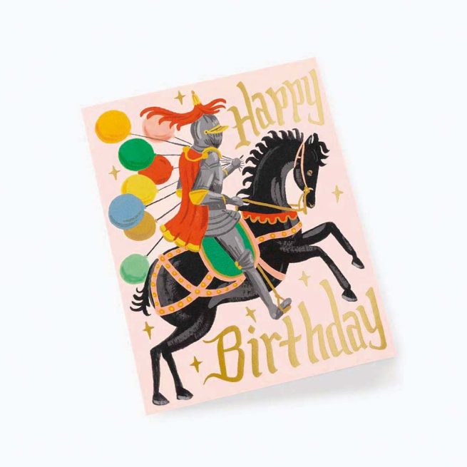 tarjeta-postal-feliz-cumpleanos-aniversario-ninos-knight-birthday-card-rifle-pepa-paper-gcb071-02