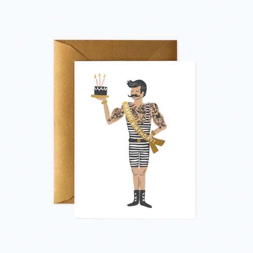tarjeta-postal-feliz-cumpleanos-aniversario-strongman-birthday-card-rifle-pepa-paper-gcb027-01