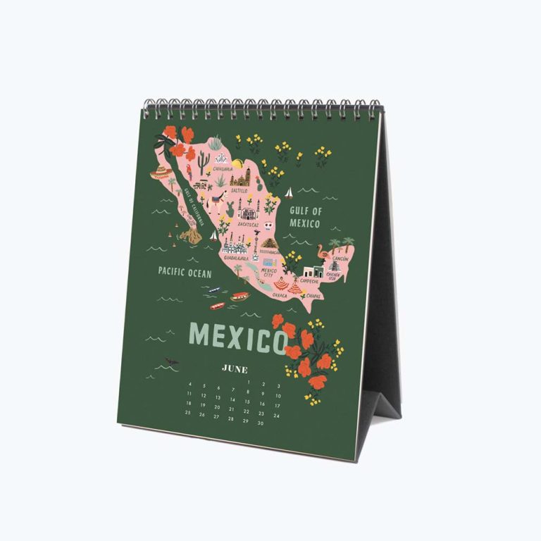 Calendario 2023 World Traveler Desk Calendar - Pepa Paper