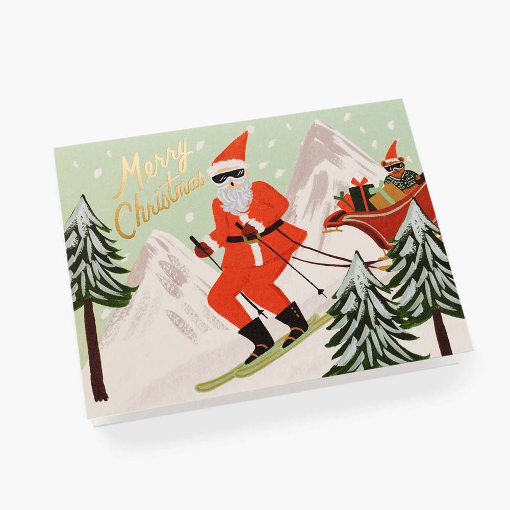 tarjeta-postal-navidad-santaclaus-papanoel-skiing-santa-rifle-paper-pepapaper-gcx077-02