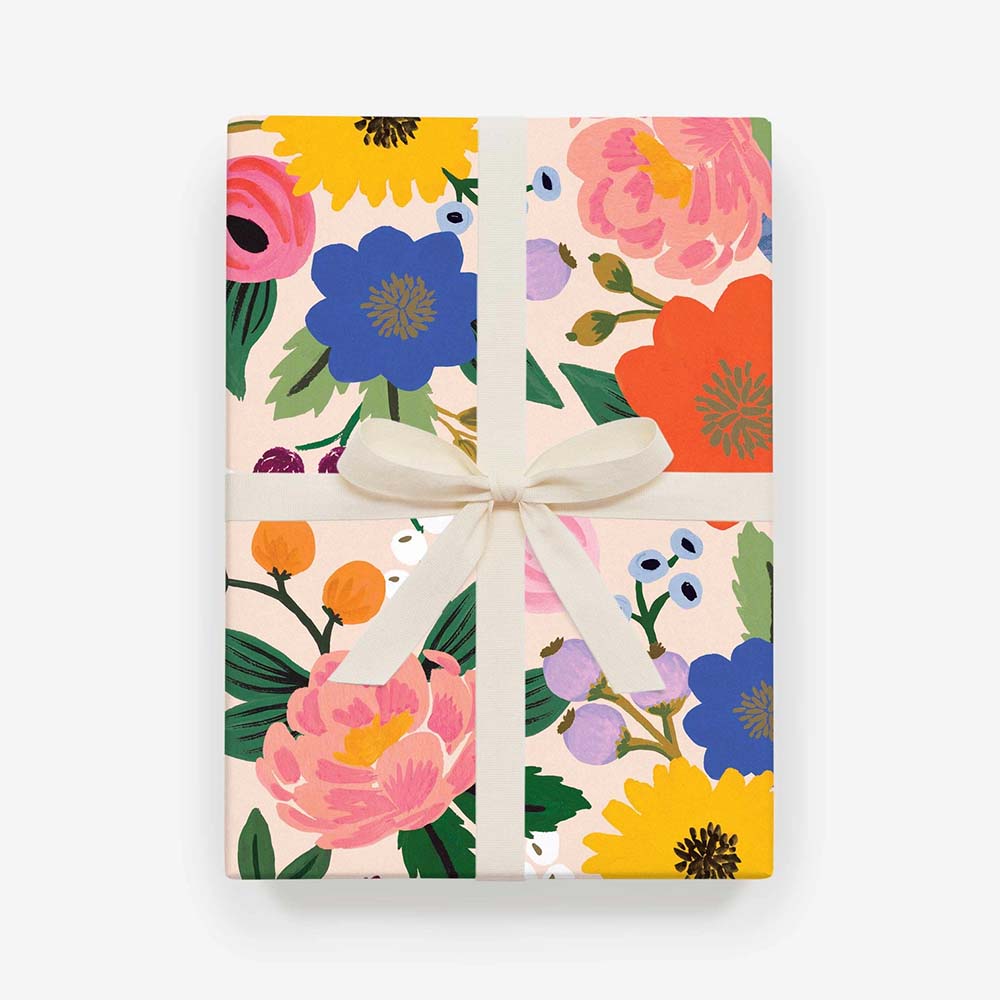 VOWOVOSDAY Papel de regalo de flores, impermeable, papel de regalo con  cinta, papel de regalo floral, 23 x 23 pulgadas (30 piezas/6 colores) :  : Hogar y Cocina