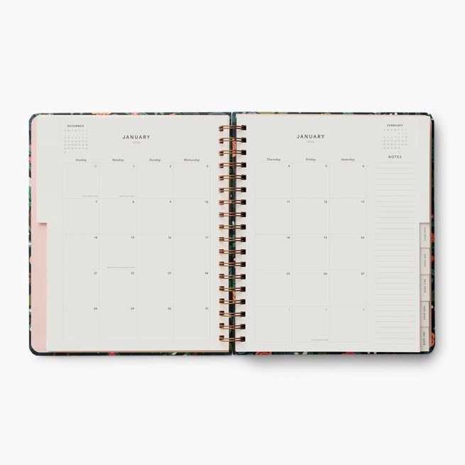 agenda-planificador-mensual-17-meses-2024-peacock-17-month-hardcover-spiral-planner-pls017-03