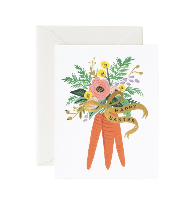 Tarjeta postal Pascua - Carrot Bouquet - Rifle Paper Co