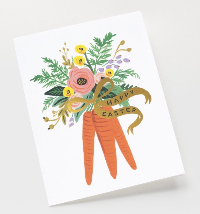 Tarjeta postal Pascua - Carrot Bouquet - Rifle Paper Co - Imagen 3