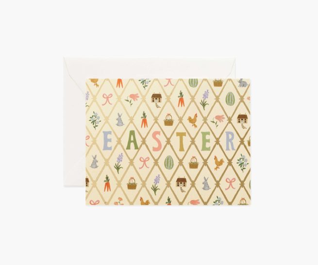 Tarjeta postal Pascua - Spring Farm - Rifle Paper Co