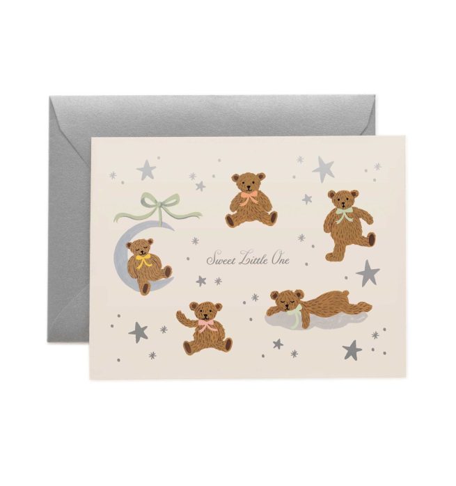 Postal Nacimiento Ositos Sweet Little One - Rifle Paper co