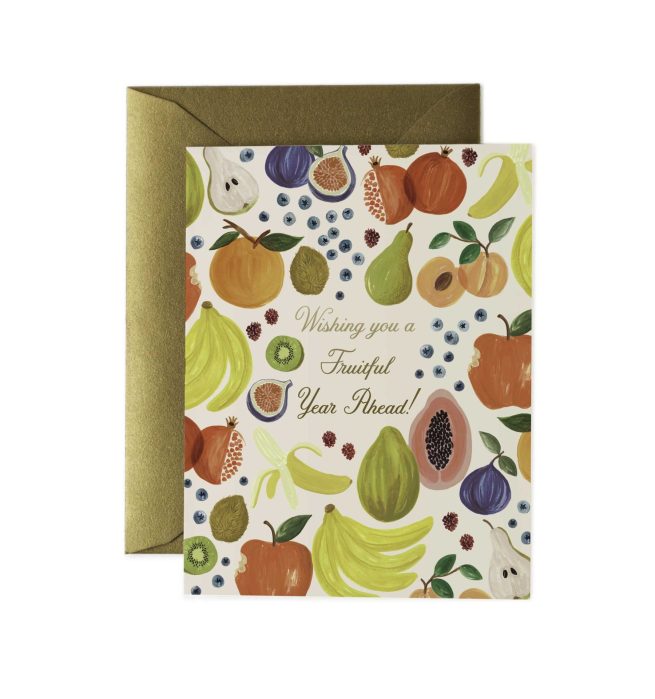 Tarjeta Postal Aliento - Fruitful Year Ahead - Rifle Paper Co